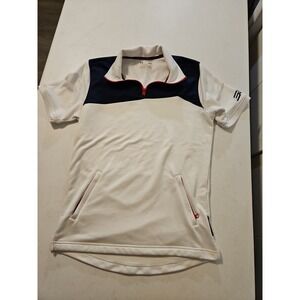 Underarmour Polo 1/4 Zip Heat Gear Fitted Tshirt With Kangaroo Pockets (A1209)